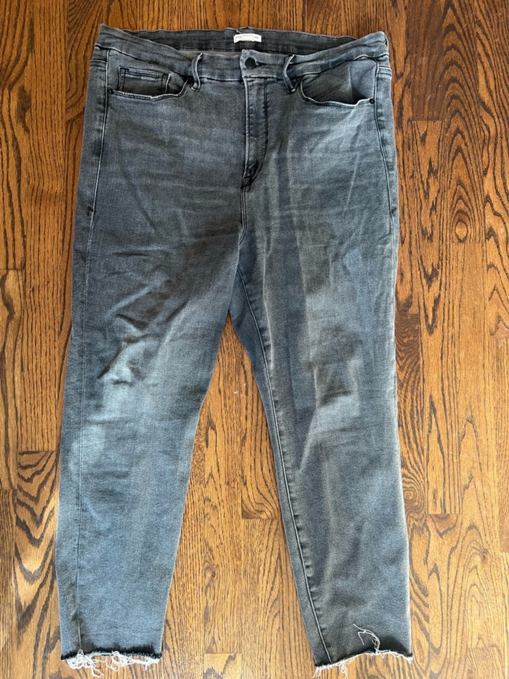 Good American Skinny Jeans Black Gray size 18